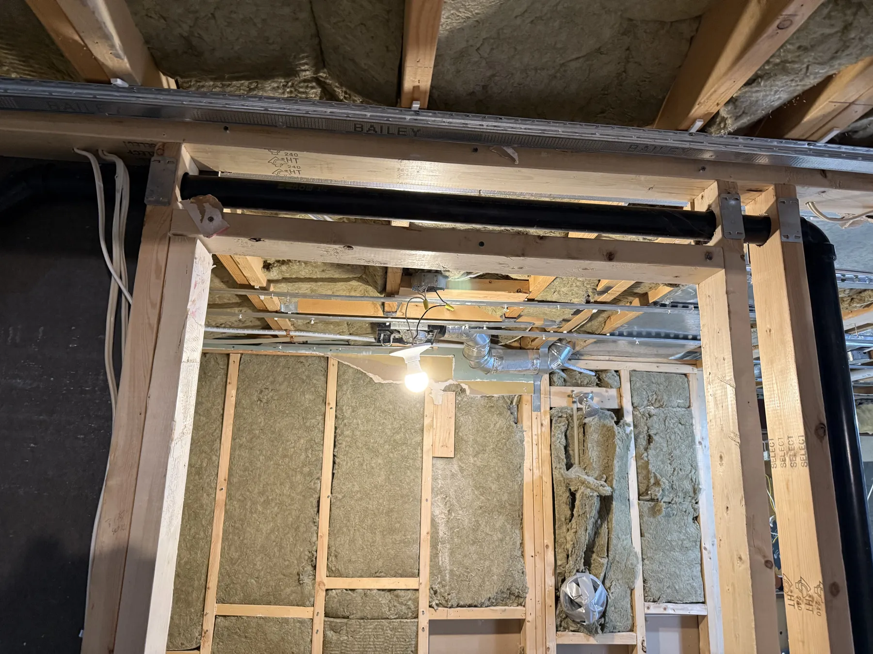 Ottawa Basement Secondary Unit ABS Drain Stack Roughin Wide