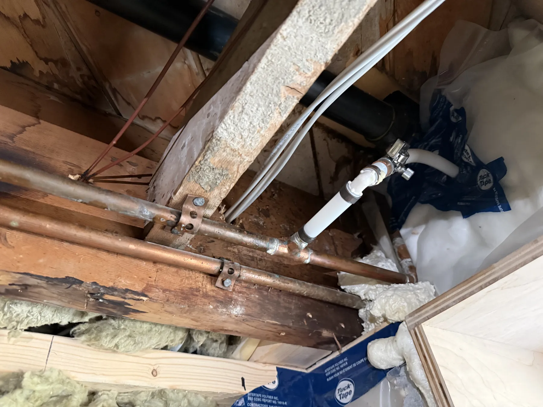 Ottawa Renovation Waterline Roughin Through Wood Joists