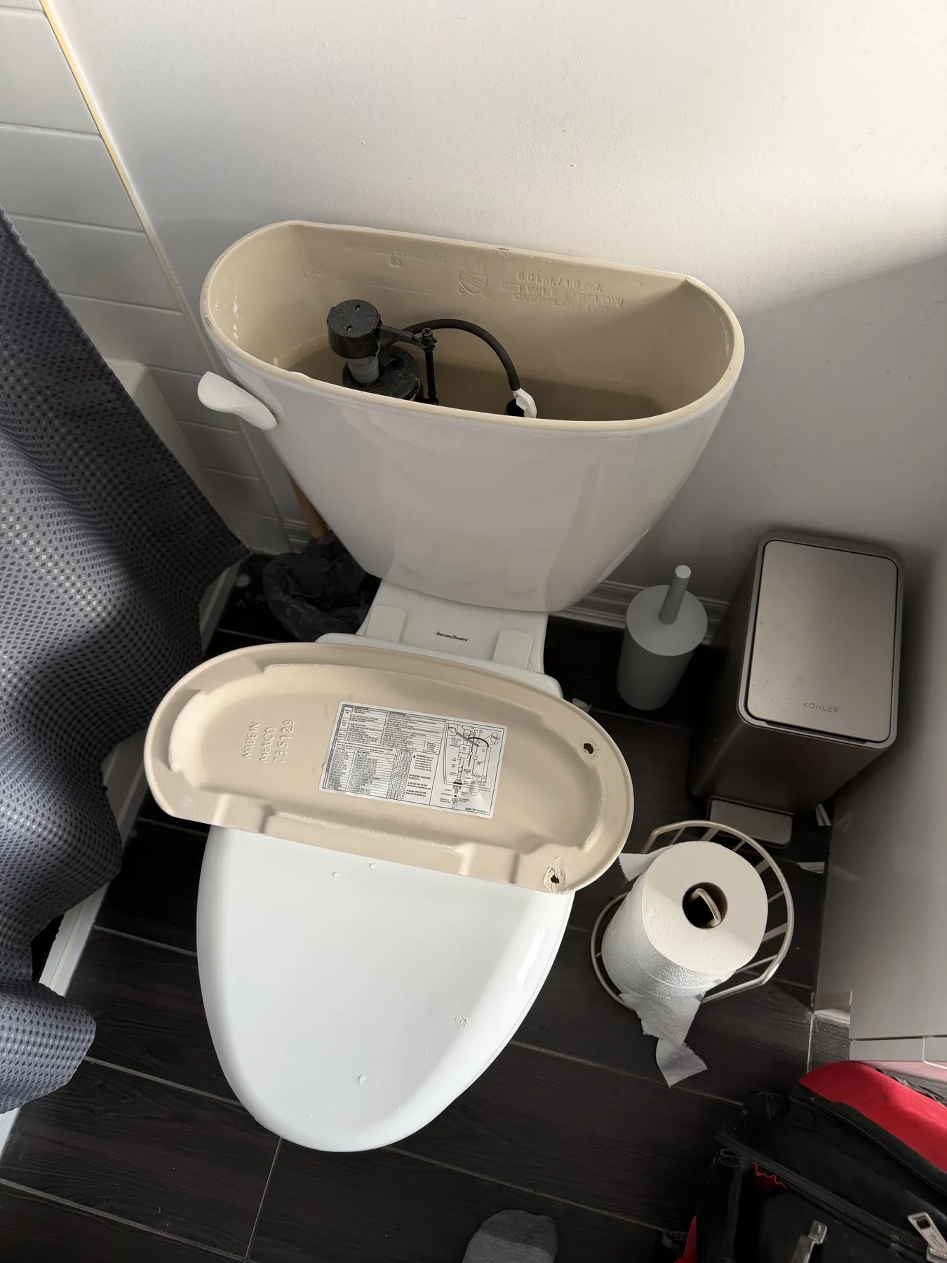 Ottawa Toilet Tank Repair Parts Overhead View